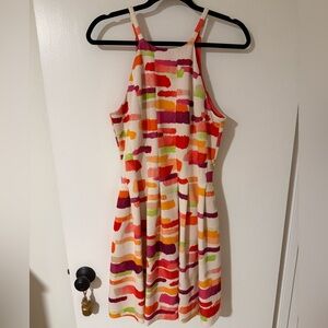 Vince Camuto Multicolor Brushstroke Mini Dress